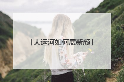大运河如何展新颜