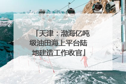 天津：渤海亿吨级油田海上平台陆地建造工作收官