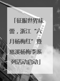 征服世界味蕾，浙江“六月杨梅红”暨慈溪杨梅季系列活动启动