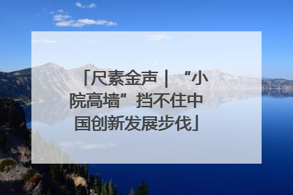 尺素金声｜“小院高墙”挡不住中国创新发展步伐