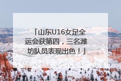 山东U16女足全运会获第四，三名潍坊队员表现出色！