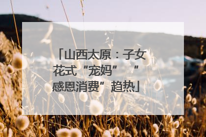 山西太原：子女花式“宠妈” “感恩消费”趋热
