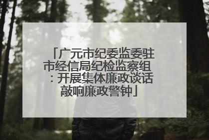 广元市纪委监委驻市经信局纪检监察组：开展集体廉政谈话 敲响廉政警钟
