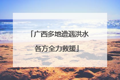 广西多地遭遇洪水 各方全力救援