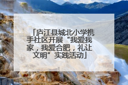 庐江县城北小学携手社区开展“我爱我家，我爱合肥，礼让文明”实践活动