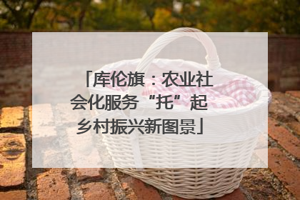 库伦旗：农业社会化服务“托”起乡村振兴新图景