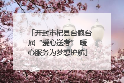 开封市杞县台胞台属“爱心送考” 暖心服务为梦想护航