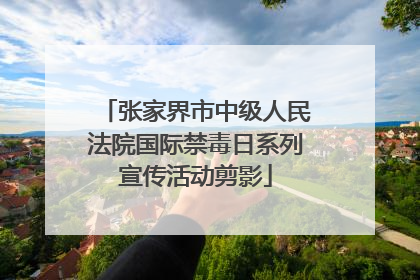 张家界市中级人民法院国际禁毒日系列宣传活动剪影