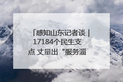 感知山东记者谈｜17184个民生支点 丈量出“服务淄博”的文明温度
