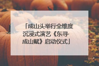 成山头举行全维度沉浸式演艺《东寻·成山赋》启动仪式