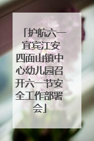 护航六一 宜宾江安四面山镇中心幼儿园召开六一节安全工作部署会