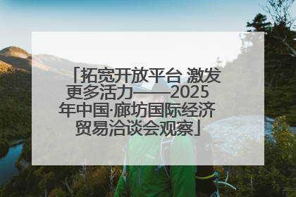 拓宽开放平台 激发更多活力——2025年中国·廊坊国际经济贸易洽谈会观察