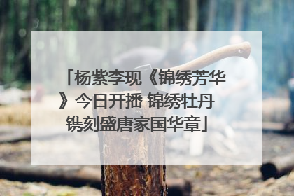 杨紫李现《锦绣芳华》今日开播 锦绣牡丹镌刻盛唐家国华章
