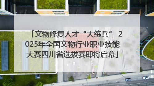 文物修复人才“大练兵” 2025年全国文物行业职业技能大赛四川省选拔赛即将启幕
