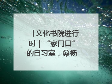 文化书院进行时｜“家门口”的自习室，桑杨社区织就15分钟学习生活圈