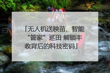 无人机送秧苗、智能“管家”巡田 解锁丰收背后的科技密码