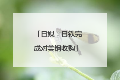 日媒：日铁完成对美钢收购