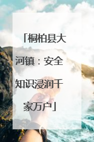 桐柏县大河镇：安全知识浸润千家万户
