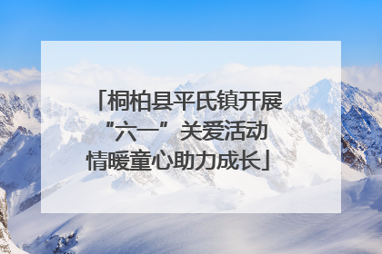 桐柏县平氏镇开展“六一”关爱活动 情暖童心助力成长
