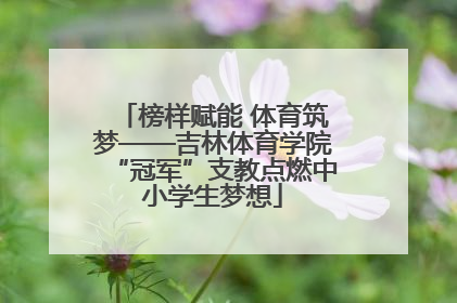 榜样赋能 体育筑梦——吉林体育学院“冠军”支教点燃中小学生梦想