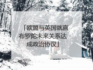 欧盟与英国就直布罗陀未来关系达成政治协议