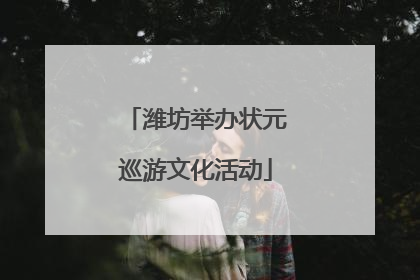 潍坊举办状元巡游文化活动