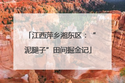 江西萍乡湘东区：“泥腿子”田间掘金记