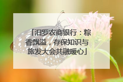 汨罗农商银行：粽香飘溢，存保知识与旅发大会共融暖心