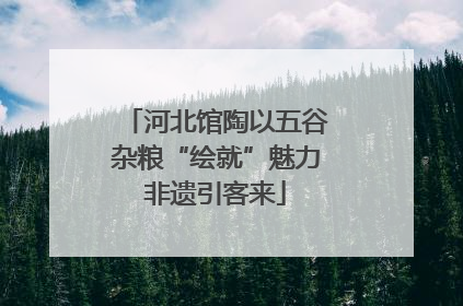 河北馆陶以五谷杂粮“绘就”魅力非遗引客来