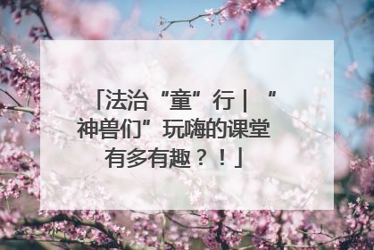 法治“童”行｜“神兽们”玩嗨的课堂有多有趣？！