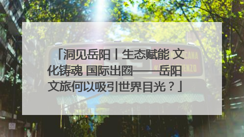洞见岳阳丨生态赋能 文化铸魂 国际出圈——岳阳文旅何以吸引世界目光？