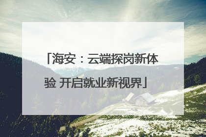 海安：云端探岗新体验 开启就业新视界