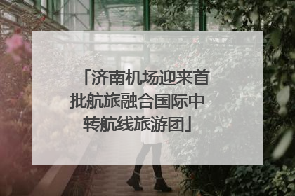 济南机场迎来首批航旅融合国际中转航线旅游团