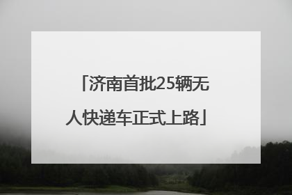 济南首批25辆无人快递车正式上路
