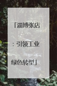 淄博张店：引领工业绿色转型