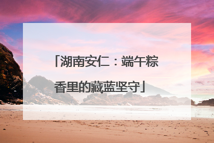 湖南安仁：端午粽香里的藏蓝坚守
