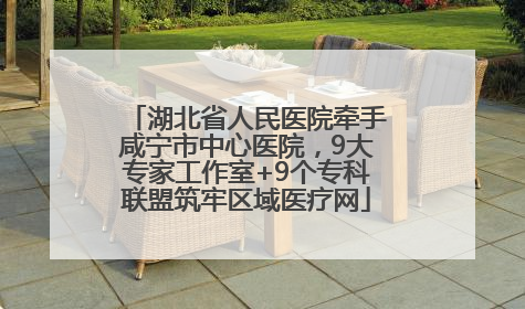 湖北省人民医院牵手咸宁市中心医院，9大专家工作室+9个专科联盟筑牢区域医疗网