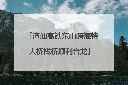 漳汕高铁东山跨海特大桥栈桥顺利合龙