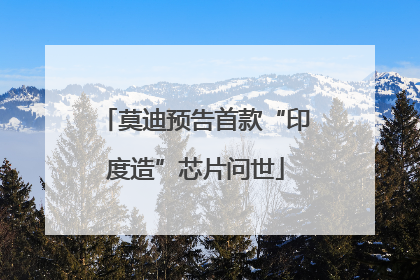 莫迪预告首款“印度造”芯片问世