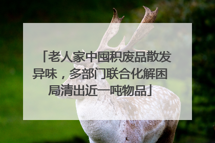 老人家中囤积废品散发异味，多部门联合化解困局清出近一吨物品