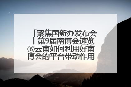 聚焦国新办发布会丨第9届南博会速览⑥云南如何利用好南博会的平台带动作用，深化与南亚国家的交流与合作？