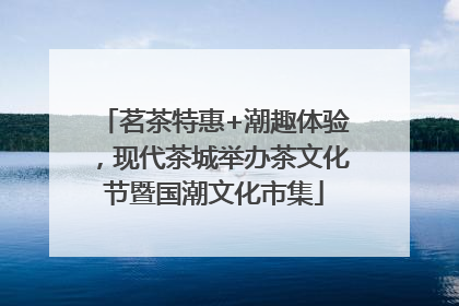 茗茶特惠+潮趣体验，现代茶城举办茶文化节暨国潮文化市集