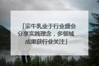 蒙牛乳业于行业盛会分享实践理念，多领域成果获行业关注