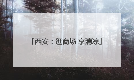 西安：逛商场 享清凉