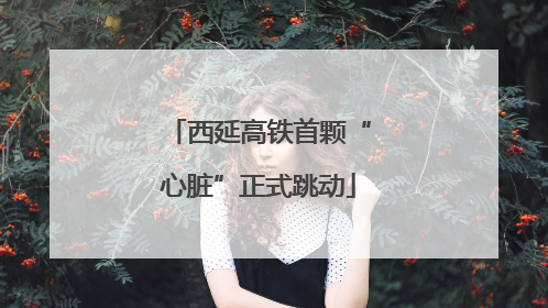 西延高铁首颗“心脏”正式跳动