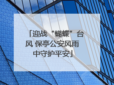 迎战“蝴蝶”台风 保亭公安风雨中守护平安