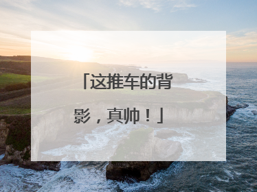 这推车的背影，真帅！