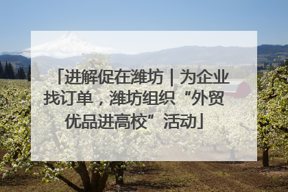 进解促在潍坊｜为企业找订单，潍坊组织“外贸优品进高校”活动