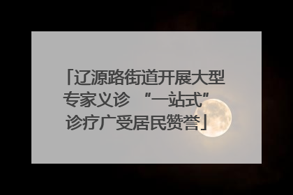 辽源路街道开展大型专家义诊 “一站式”诊疗广受居民赞誉