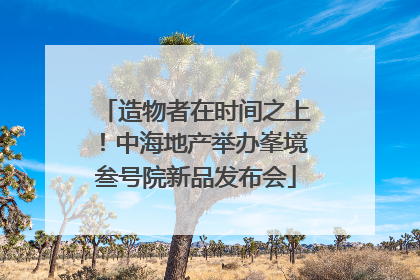 造物者在时间之上！中海地产举办峯境叁号院新品发布会